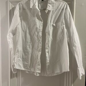 H&M White Button Down Shirt